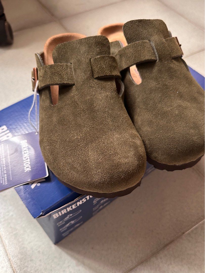 CLEARANCE STOCK Birkenstock Boston Sandals suede Men s Fashion Footwear Flipflops and Slides on Carousell