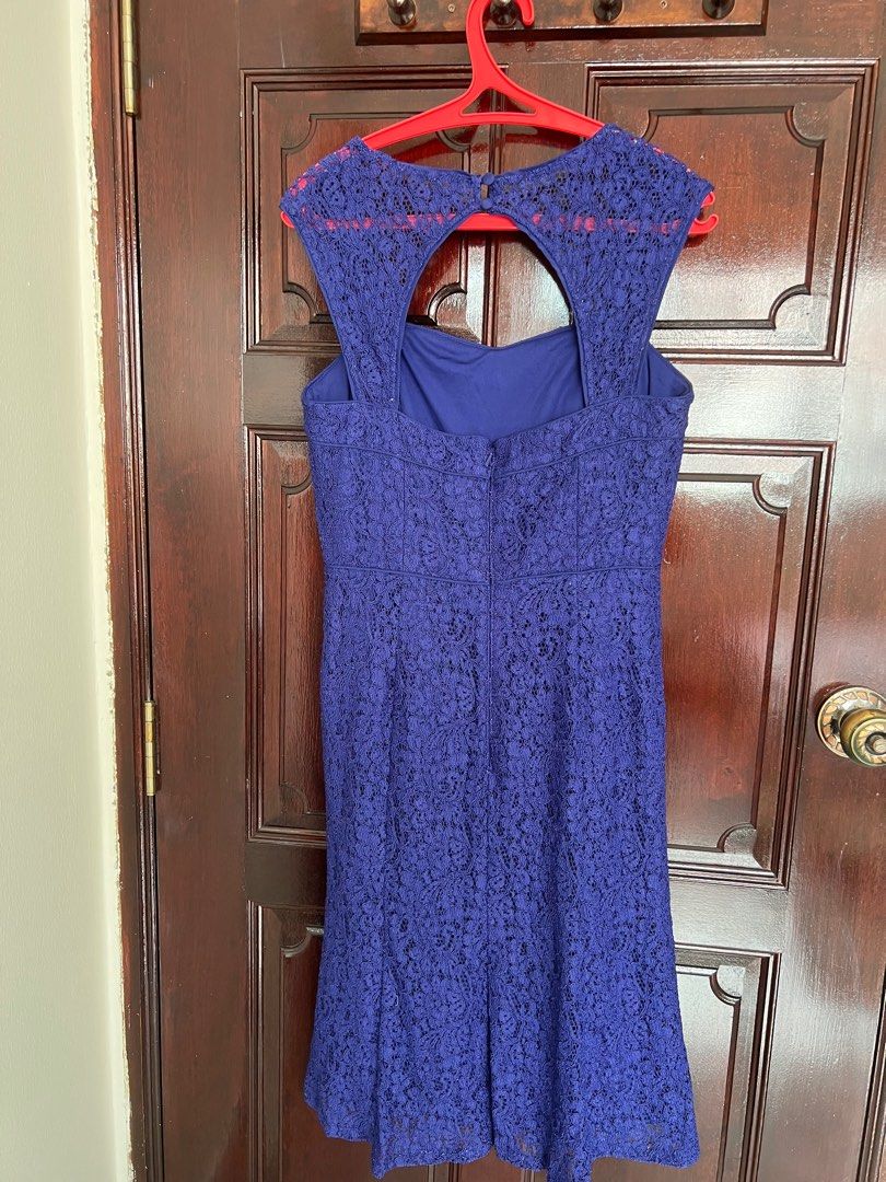 chinese dress ladies Glitter Mesh Sweetheart Corset Lace Up Back Skater Dress Junior / 16 / Royal-Blue