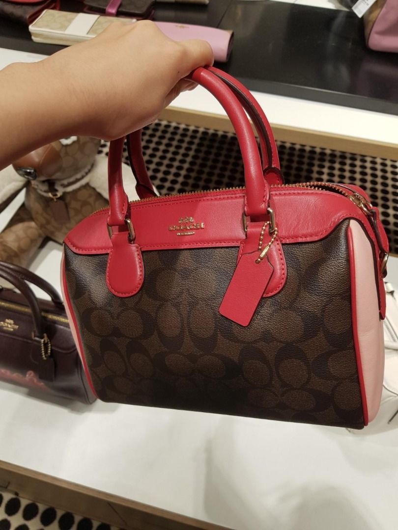Red outlet coach satchel