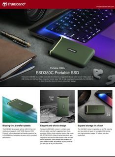 Brand New Transcend ESD380C 2TB / 4TB Portable External USB-C SSD