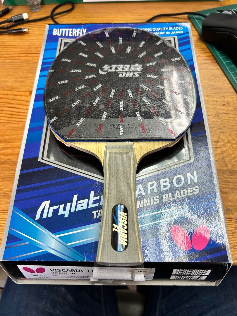 Butterfly Viscaria FL, Sports Equipment, Sports & Games, Racket & Ball ...