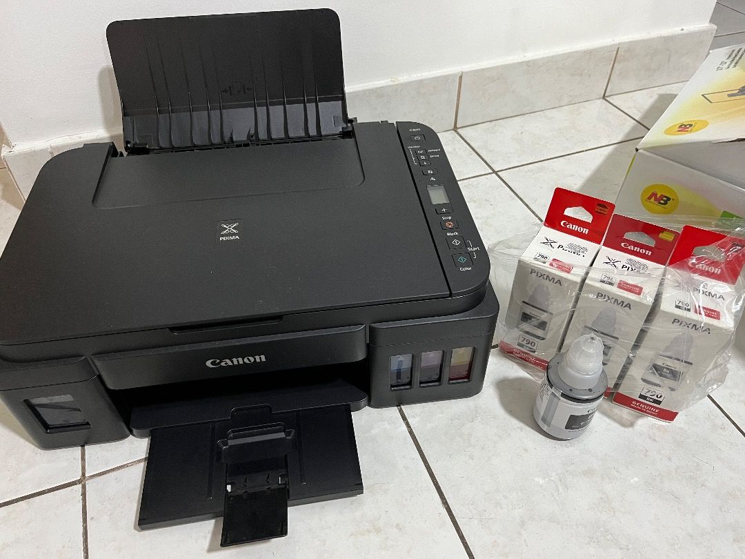 Canon G3010 Wireless Printer + Ink For Sale! RM 300, Computers & Tech