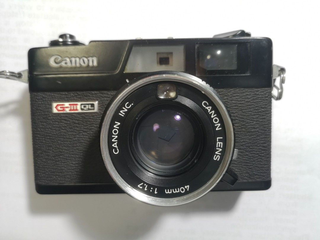 Canonet QL 17 G3 40mm f1. 7 克机身旁軸7子之首, 攝影器材, 相機