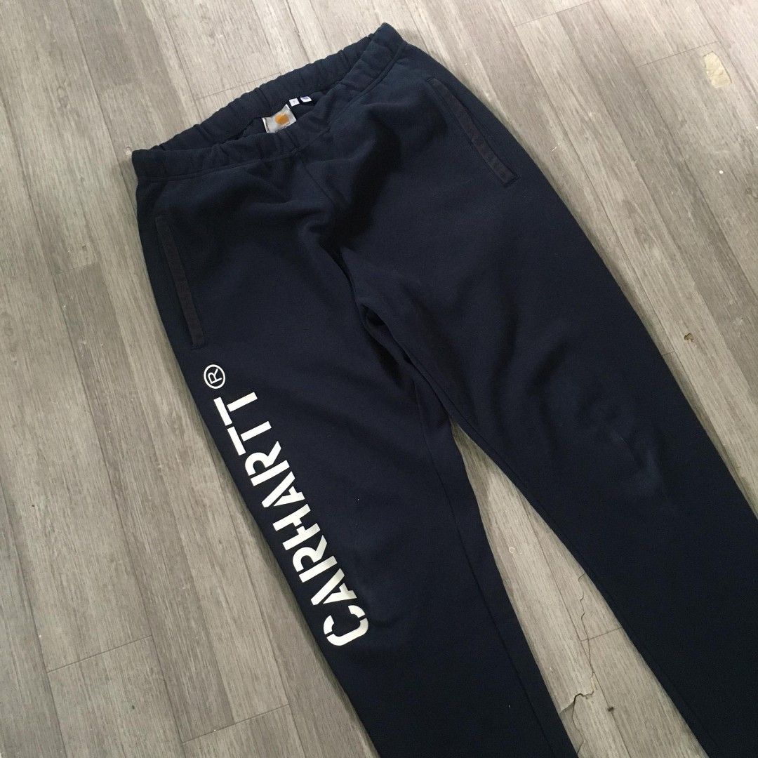 Carhartt Black Jogger Pants Sweatpants, Men's Fashion, Bottoms, Joggers on  Carousell