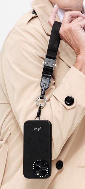 Casetify最新款手機背帶(2-in-1 Utility Lanyard - Silver), 手提電話 