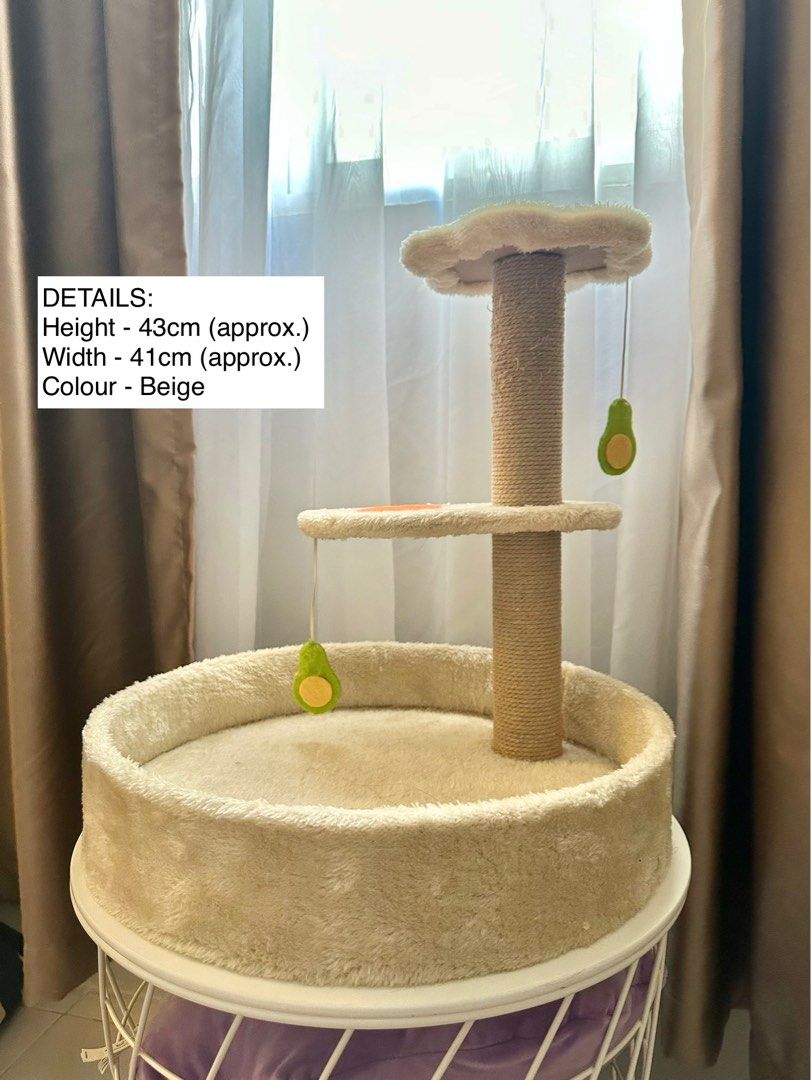 Two tier outlet cat tree
