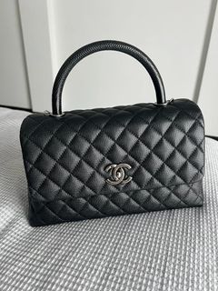 large chanel purse black