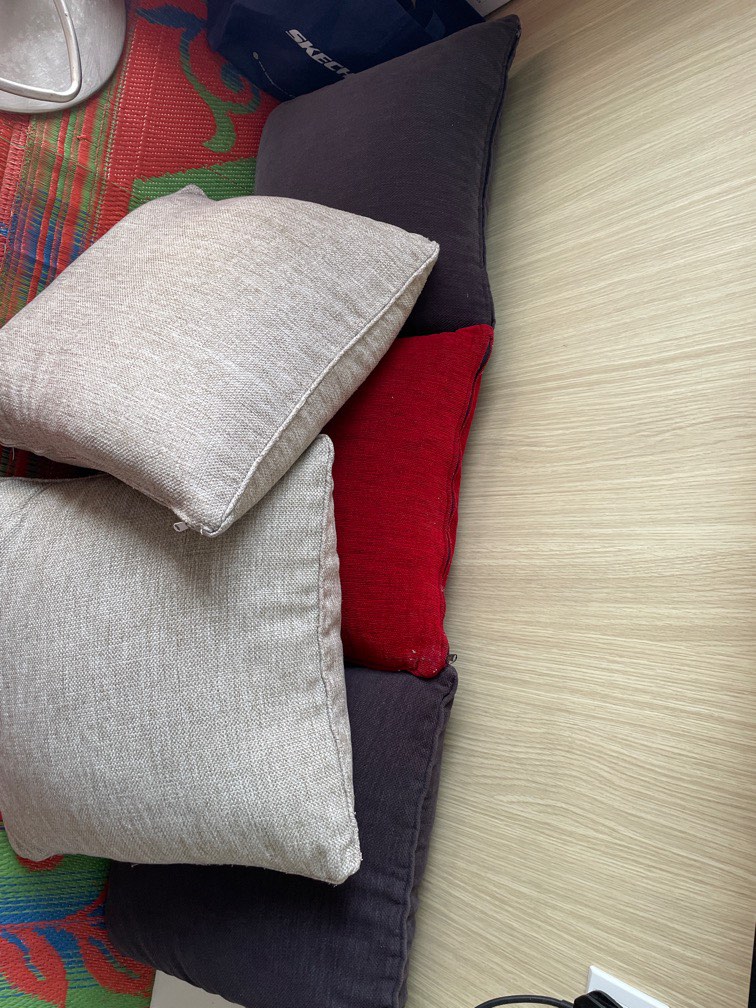 Cheap cushions total have 8 such cushions can take at minimum