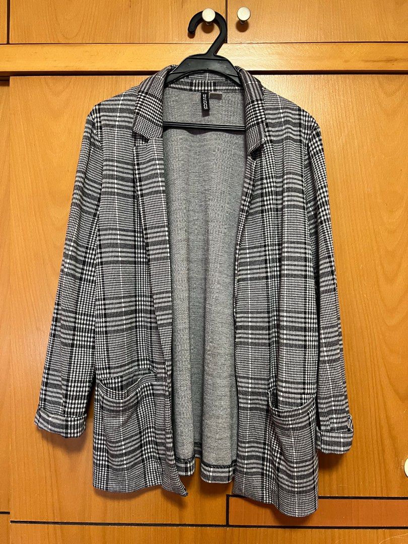 Checkered blazer clearance jacket
