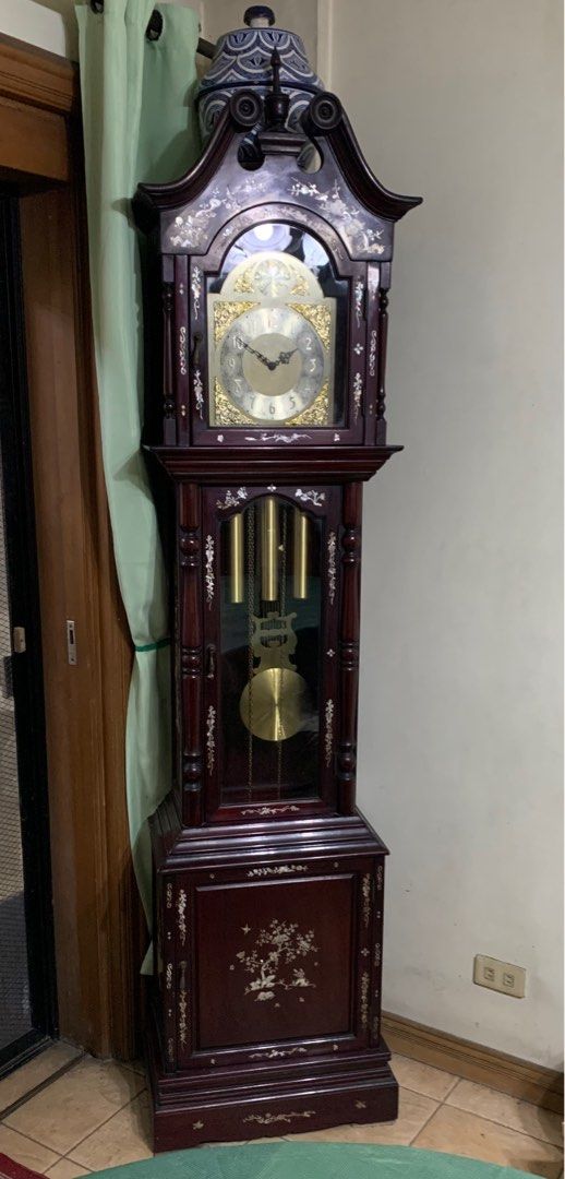 Chinese rosewood grandfathers clock on Carousell