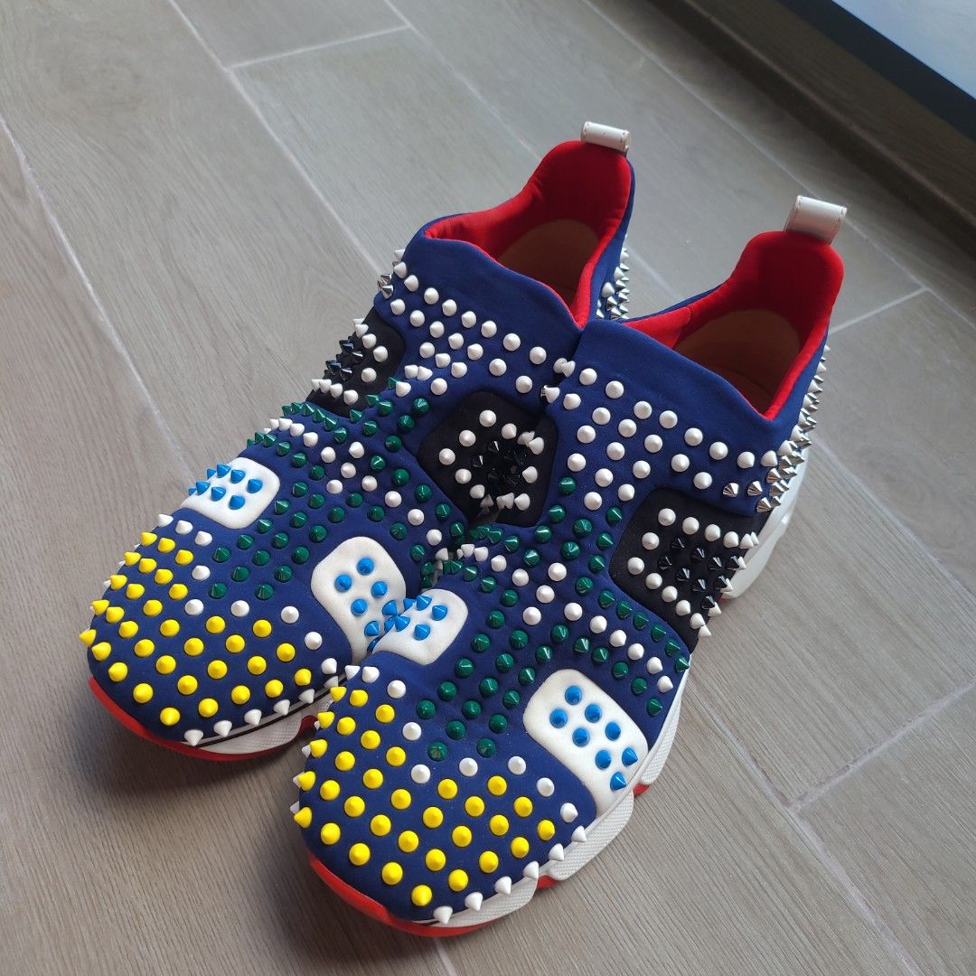 Christian louboutin 2024 red trainers