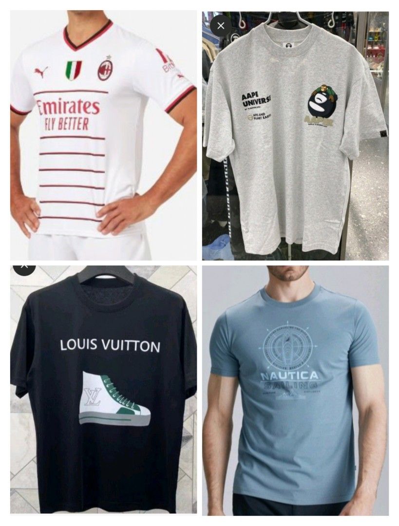 Louis Vuitton Ac Milan Shirts For Men