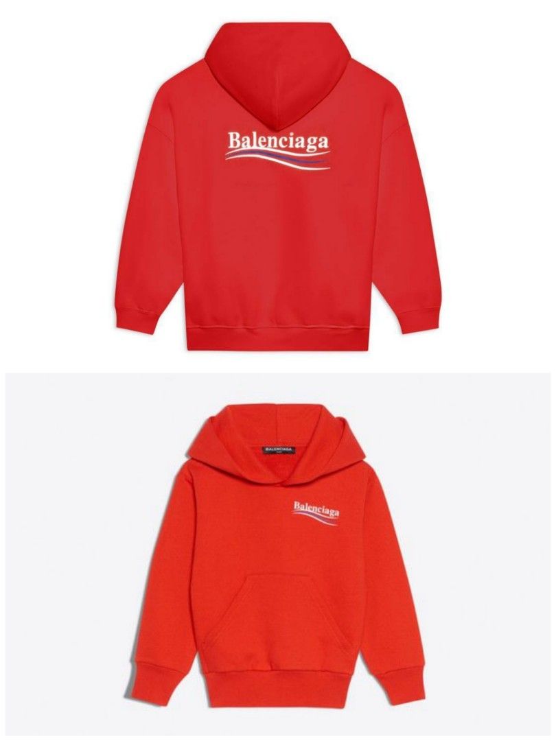 Balenciaga red hoodie 2017 sales