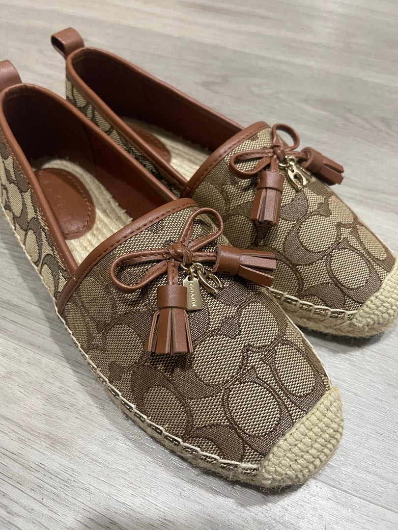 Coach on sale leather espadrilles