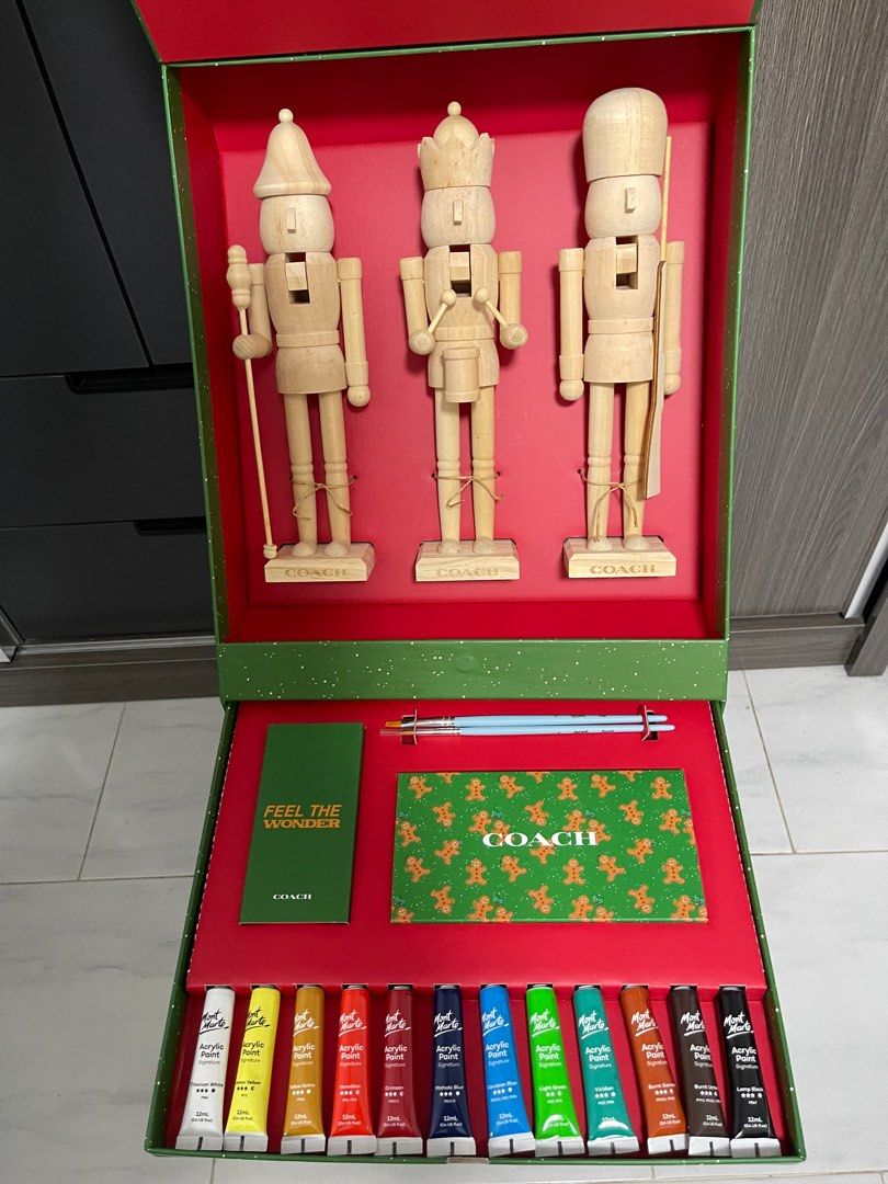 COACH Limited Edition Christmas Nutcracker Painting Set, Hobbies & Toys
