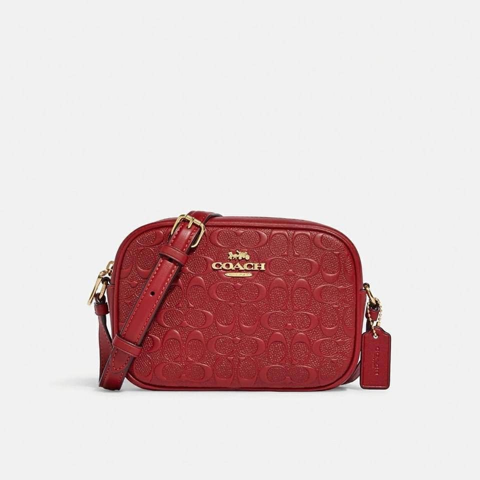 Coach embossed camera bag sales