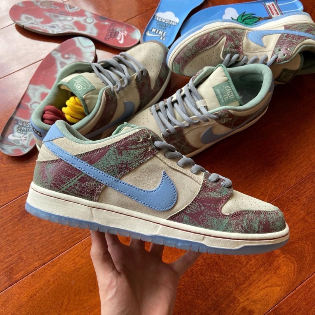 ✓[訂購]Crenshaw Skate Club x Nike SB Dunk Low 板鞋男款白紫滑板
