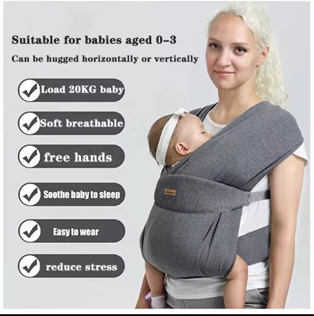 Cuby Baby Wrap Carrier Newborn Half Buckle Ergonomic Butterfly Back | INDIA