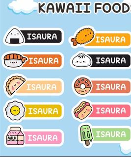 WATERPROOF NAME STICKERS Collection item 3