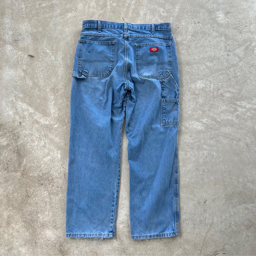 Dickies Carpenter Work Pants Denim, Men's Fashion, Bottoms, Jeans on
