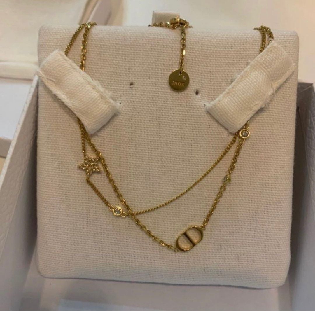 Dior double necklace cheap