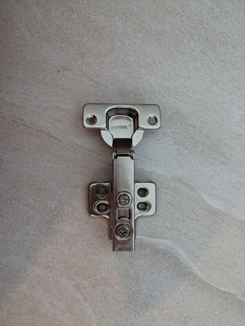 EcoWARE soft close hinge (Category: Home Improvement Tools & Accessories) located in Singapore. Submitted by mellokeycaps (Listing ID 1237268115, Image 1). Description: bought too many for DIY project, more than 30 pcs available.