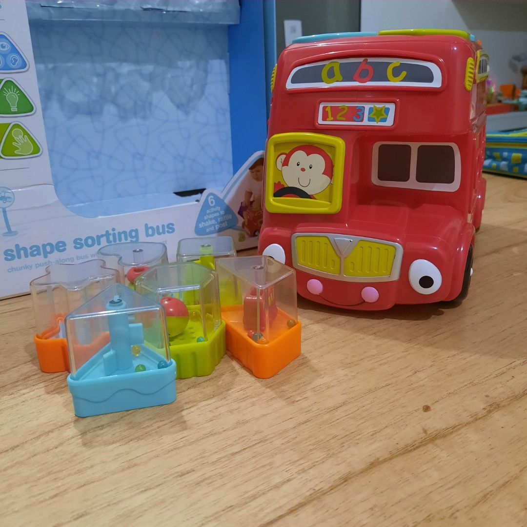 ELC Shape Sorting Bus Original, Toys & Collectibles, Mainan di Carousell