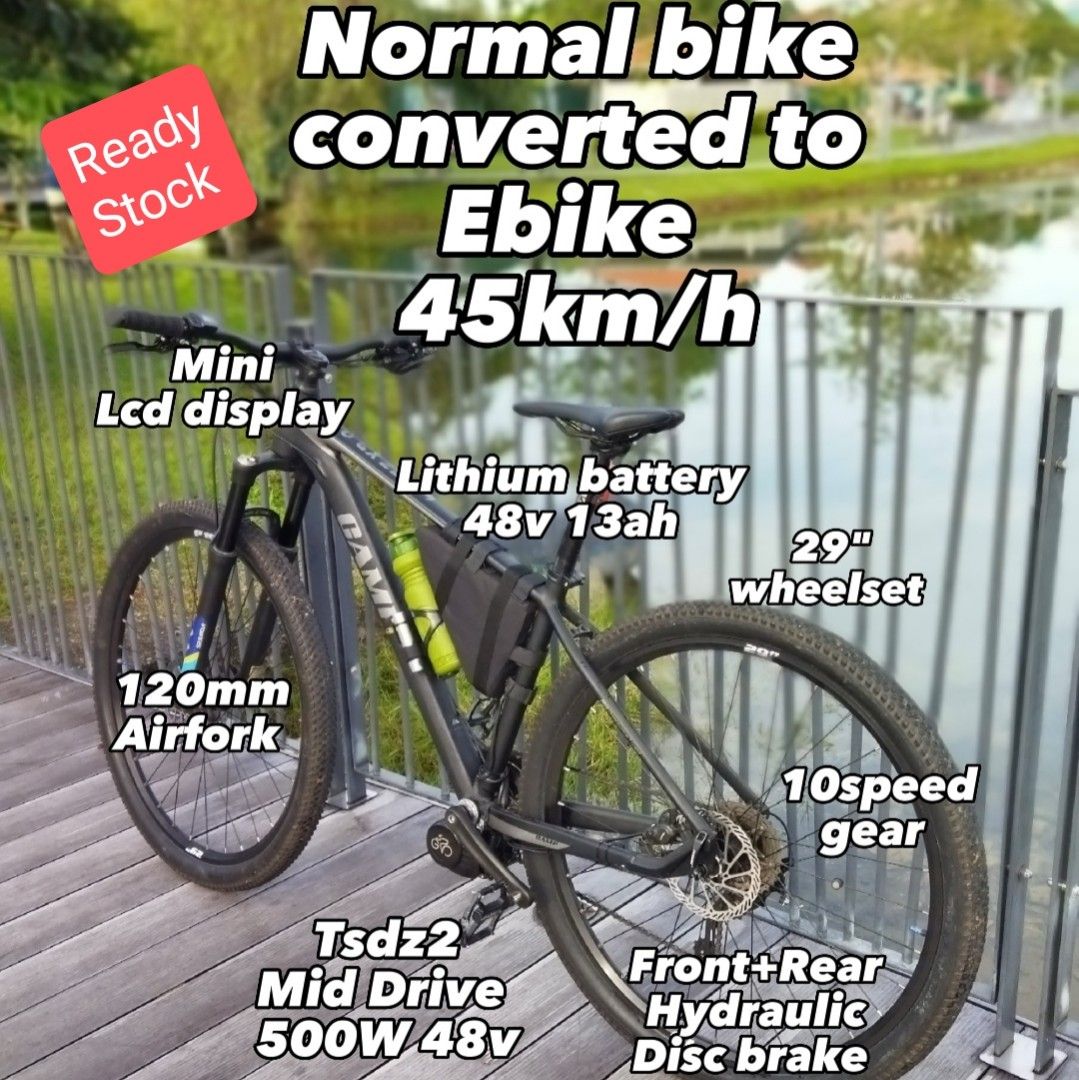 Emtb conversion, Sports Equipment, Bicycles & Parts, Bicycles on Carousell