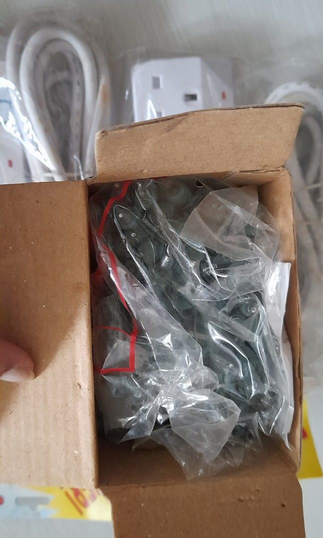 Extension Socket (Category: Electrical, Adaptors & Sockets) located in Singapore. Submitted by faithfullyours (Listing ID 1237240333, Image 4). Description: For individual purchase:- Extension cord /socket - 4 plugs $11 - X'mas Lightings x1 $2 Pls note the white material covering long wires have discoloured (turned brown) even inside packet. That's why selling cheap. Get all for $13 ONLY!! Kept brand new for too long but never used. Cash & carry 