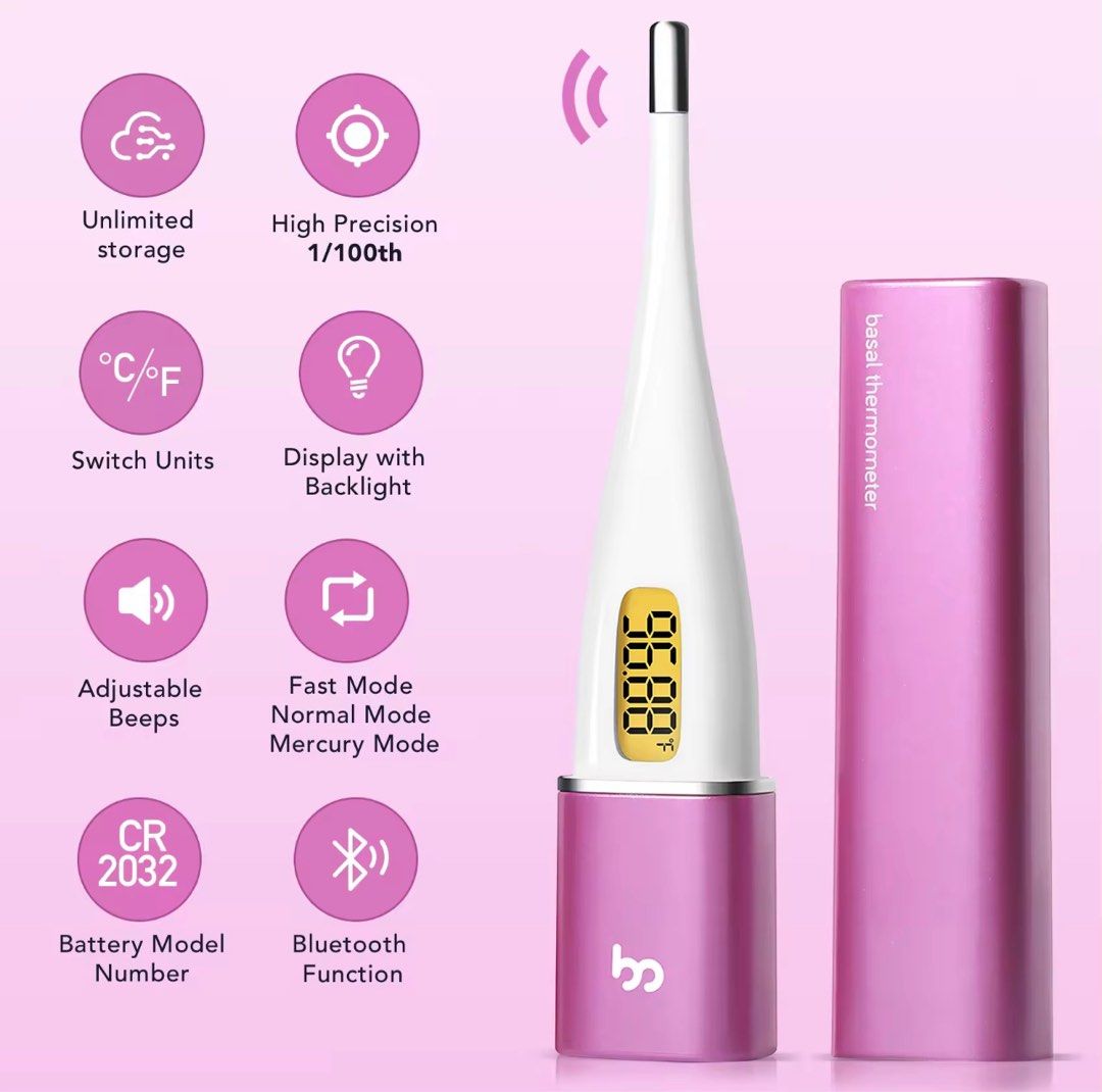 Femometer Digital Basal Thermometer Bluetooth HighPrecision Oral