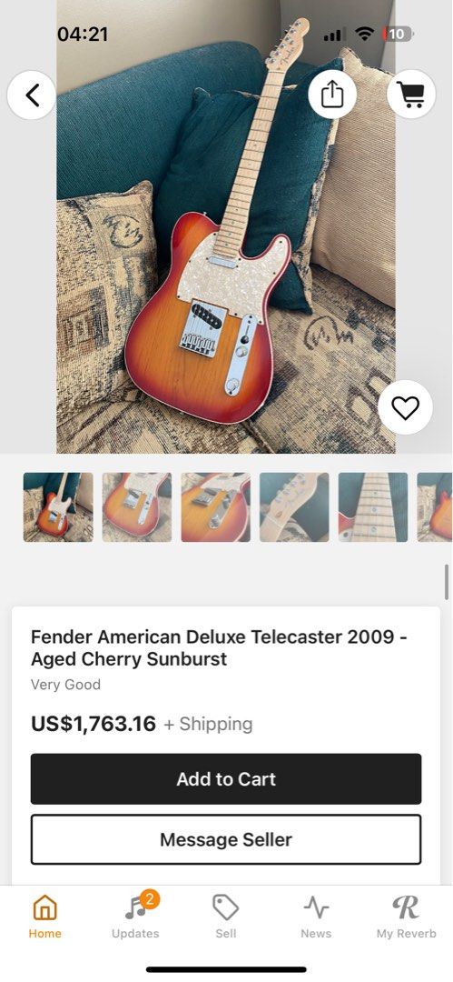 Fender美廠絕版！Telecaster Deluxe Cherry Sunburst 電吉他, 興趣及