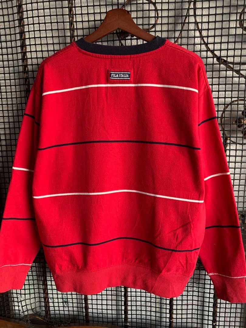 Fila stripe 2024 crew sweatshirt