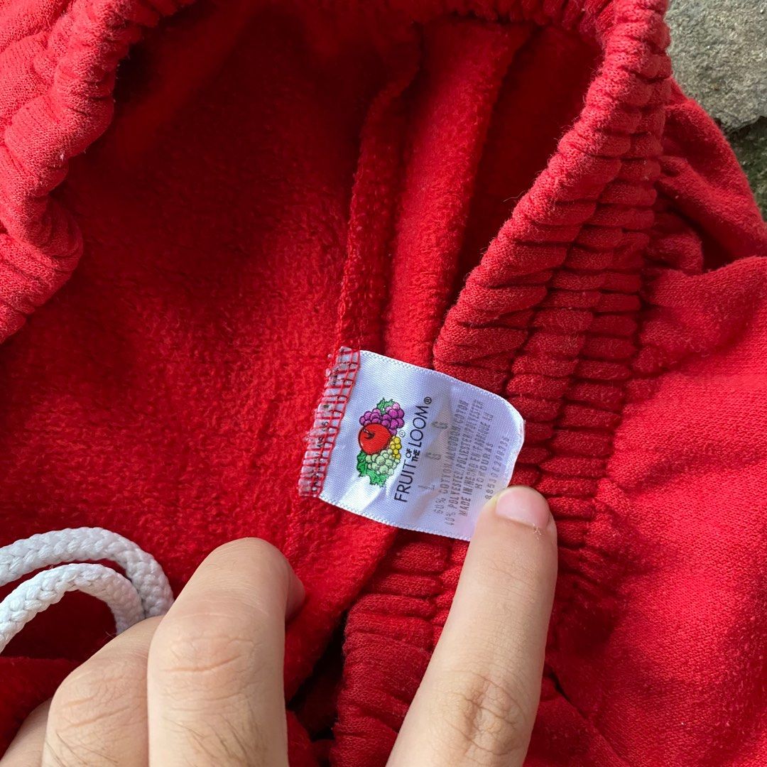 Fruit of the best sale loom red sweatpants