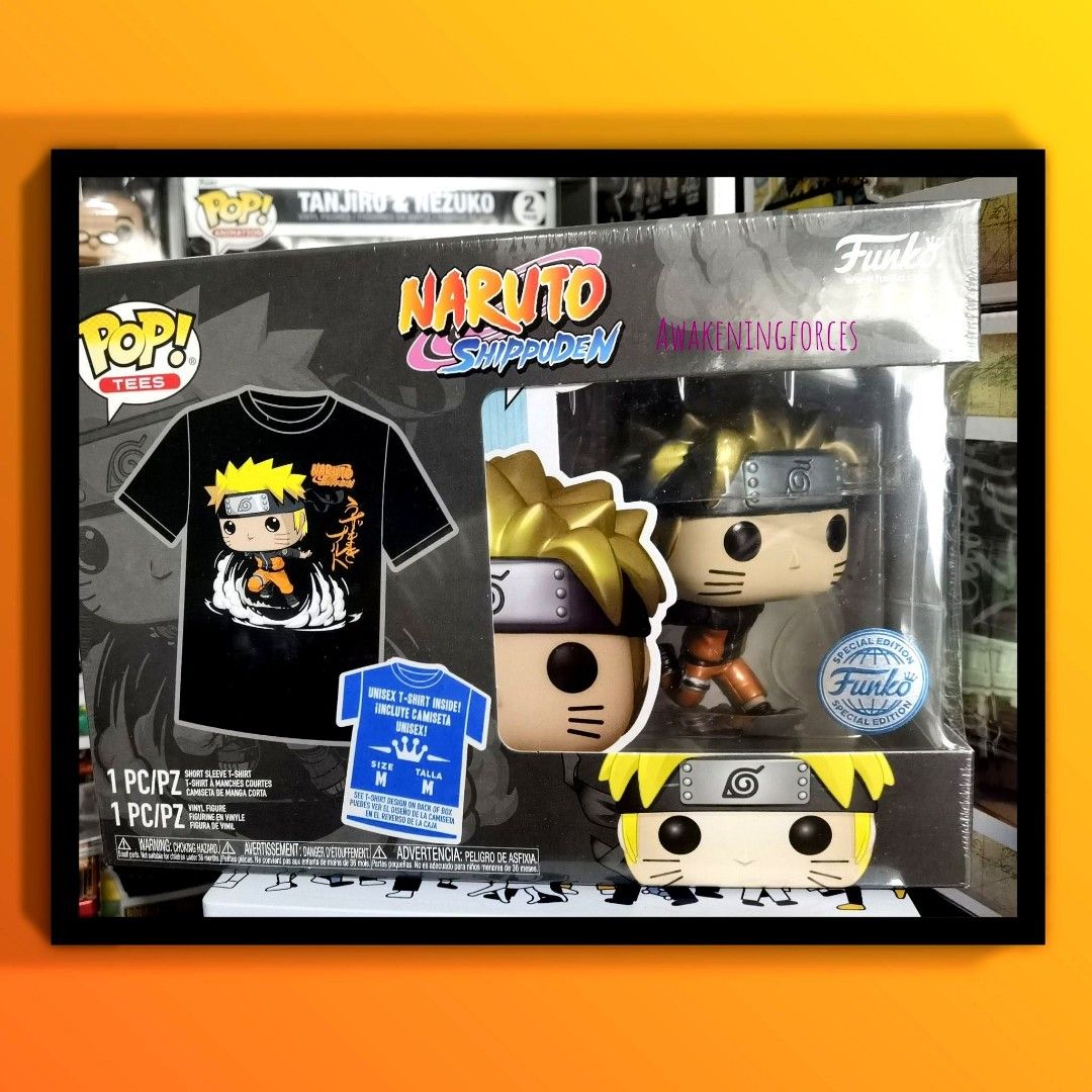 Funko anime Naruto metallic pop and tee box set - size M - mint box flash  sales, Hobbies & Toys, Toys & Games on Carousell