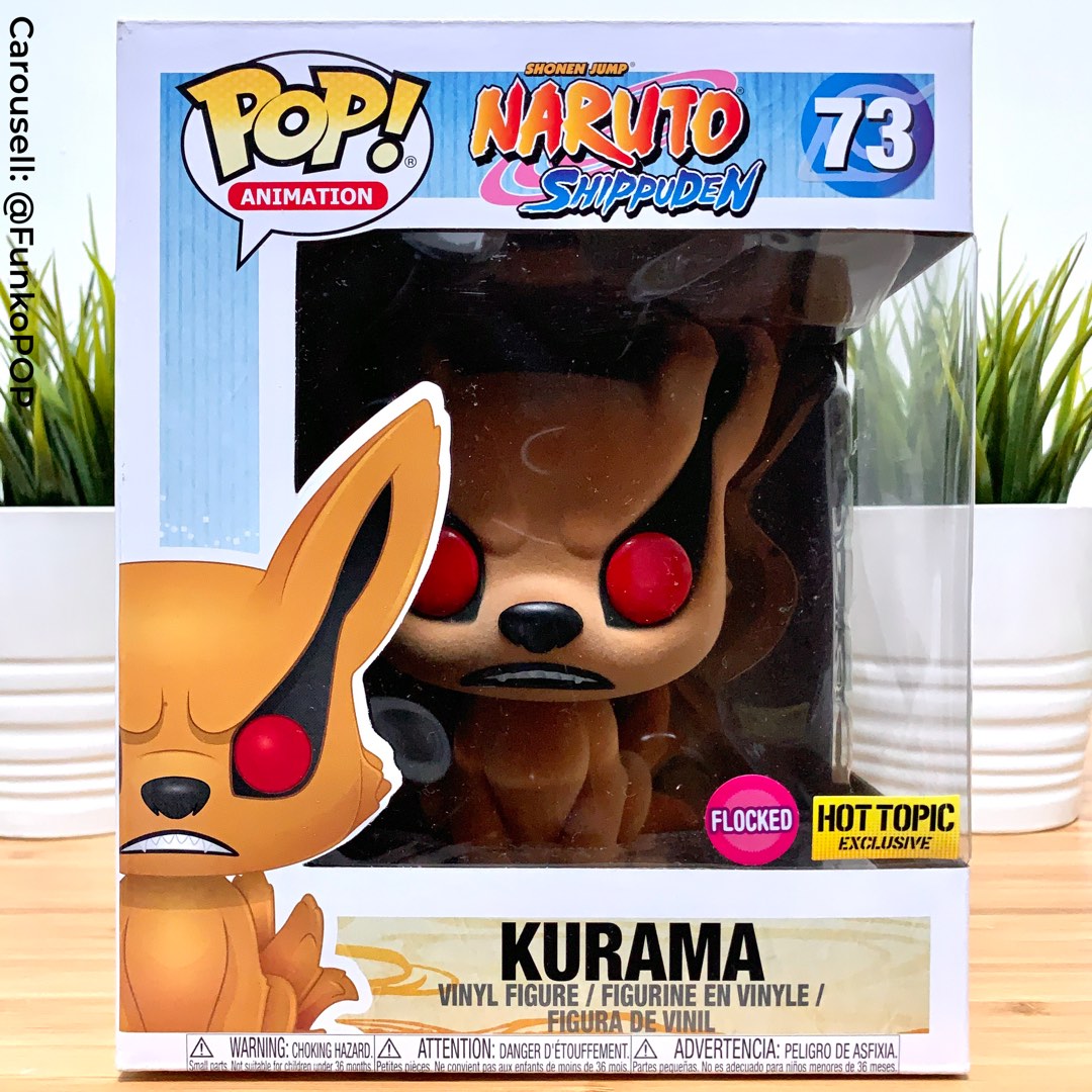 Funko Pop Naruto Shippuden Flocked Kurama Funko Pop, Hobbies & Toys