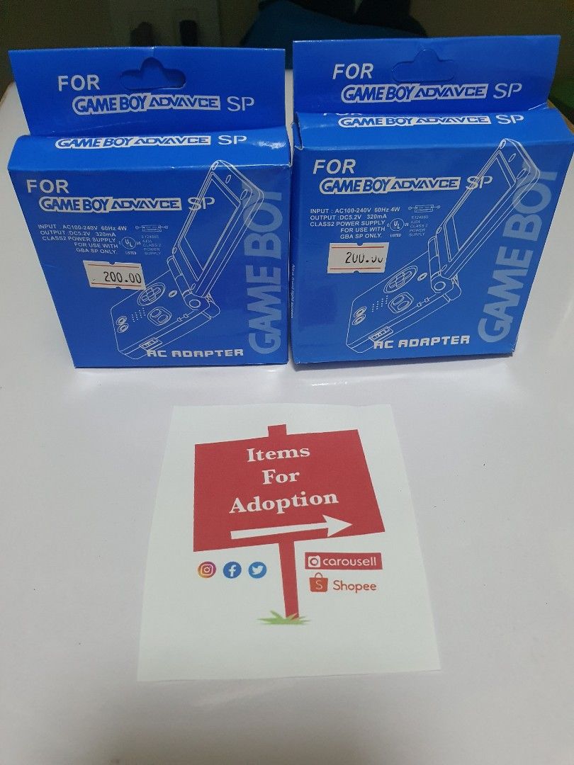 Gameboy Advance SP Charger (Nintendo Gameboy) (Category: Nintendo) located in Quezon City. Submitted by itemsforadoption (Listing ID 1237312696, Image 1). Description: Rfs: Its 2023! Happy New Year! Hoping you have a good year ahead of you! If you have questions feel free to send a message. Though I'll most likely be able to reply from 10am to 8pm. Please be patient and understanding. Decluttering games and items that I've picked up or for friend