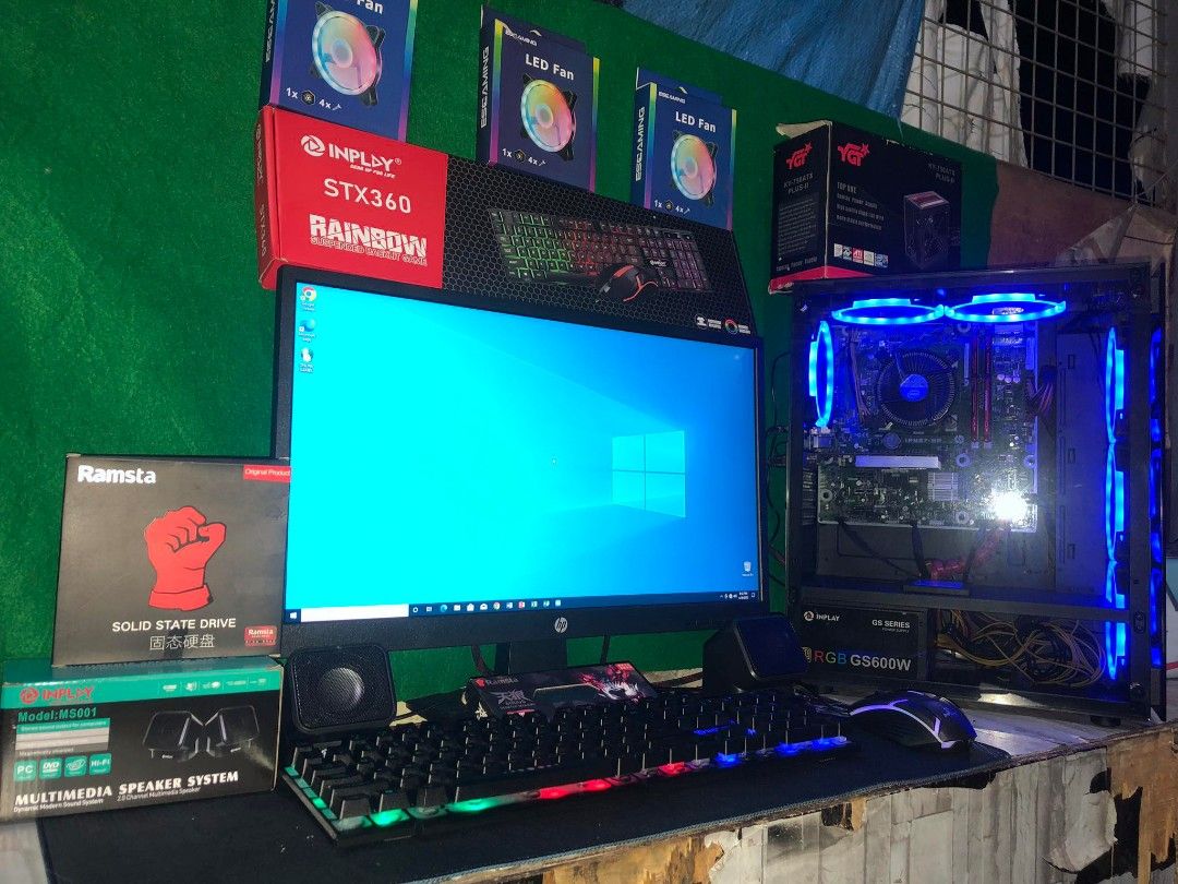 GAMING COMPUTER SET WITH SHOP WARRANTY (Category: Desktops) located in Bulacan. Submitted by norvin09 (Listing ID 1237204626, Image 2). Description: PROMO UNTIL JUNE 2023 GAMINGS COMPUTER SET PACKAGE 2023 WITH SHOP WARRANTY 😉😉😉 RUSH SALE PRICE: 8,998 Only Promo For This Month.. -FOR GAMINGS OR OFFICE WORK/BUSINESS & MULTI TASK FOR EDITING LIKE ADOBE PHOTOSHOP & FILMORA ETC & WORK FROM HOME OR MODULE- FREE: LAN CABLE FREE: HD WEBCAM 720 Pixel w