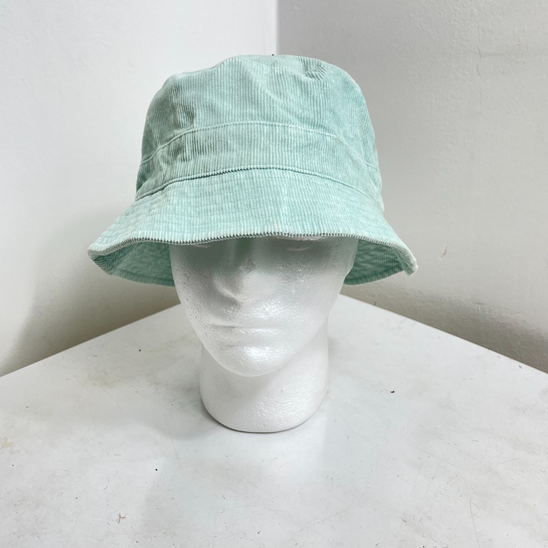 GAP CORDUROY VINTAGE BUCKET HAT CAP TOPI GREEN PASTAL COLOR SIZE 56 - 58 CM  FASHION RETRO CASUAL BASIC SPORT, Men's Fashion, Watches & Accessories, Cap  & Hats on Carousell
