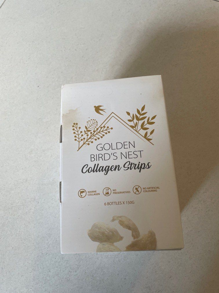 Golden Bird's Nest Collagen Strips, Health & Nutrition, Health