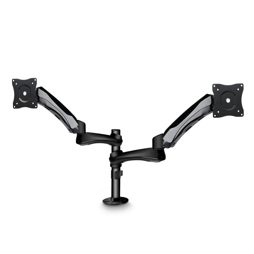 Gravity GSA6132B Dual Monitor Mount, Tabletop-Mount, 2 Swivel Arms ...