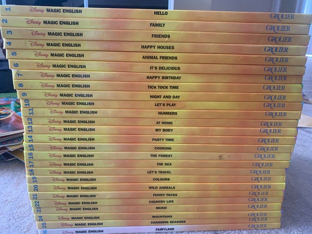 Grolier 1 set Disney book, Hobbies & Toys, Books & Magazines, Children ...