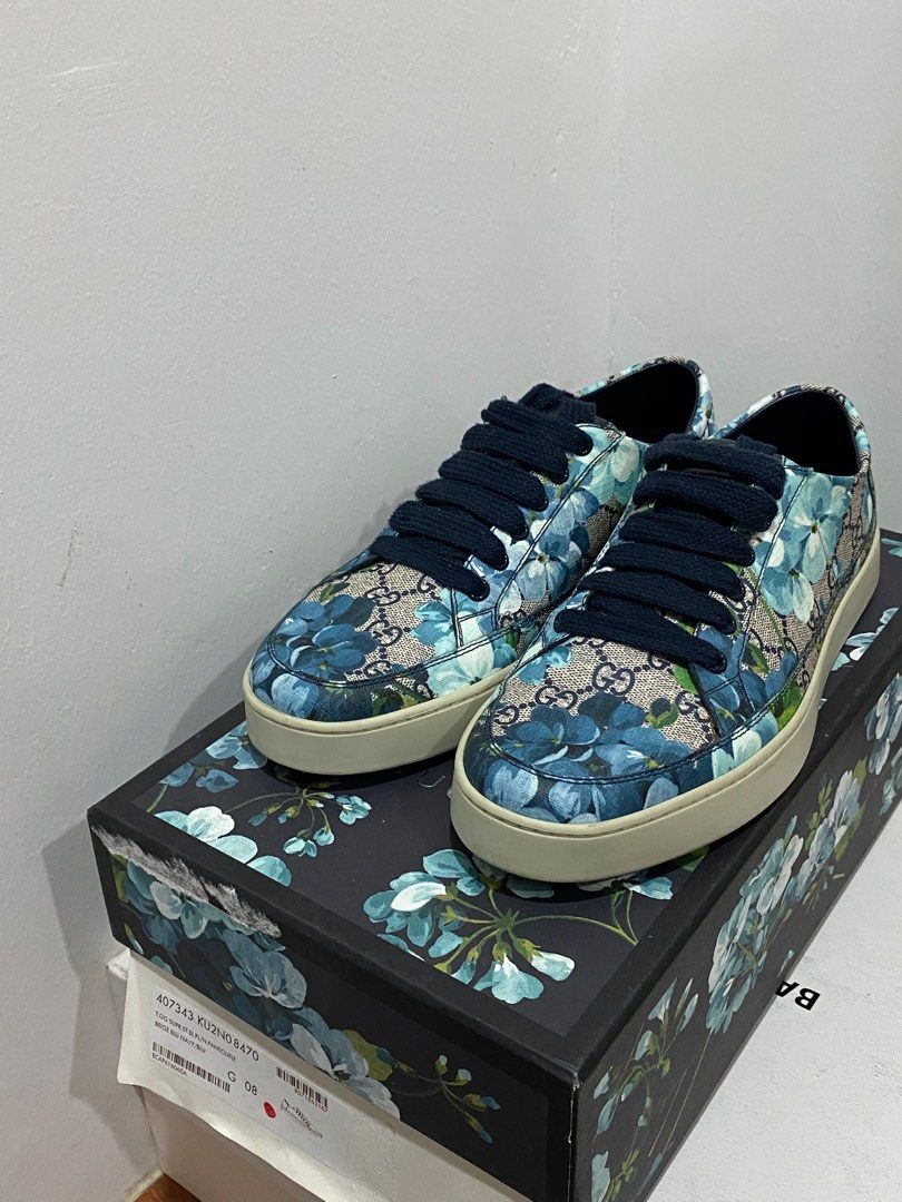 Gucci blue bloom sneakers new arrivals