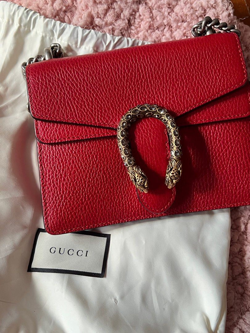 Gucci Marmont Mini GG Red Leather Shoulder Bag - Tabita Bags – Tabita Bags  with Love