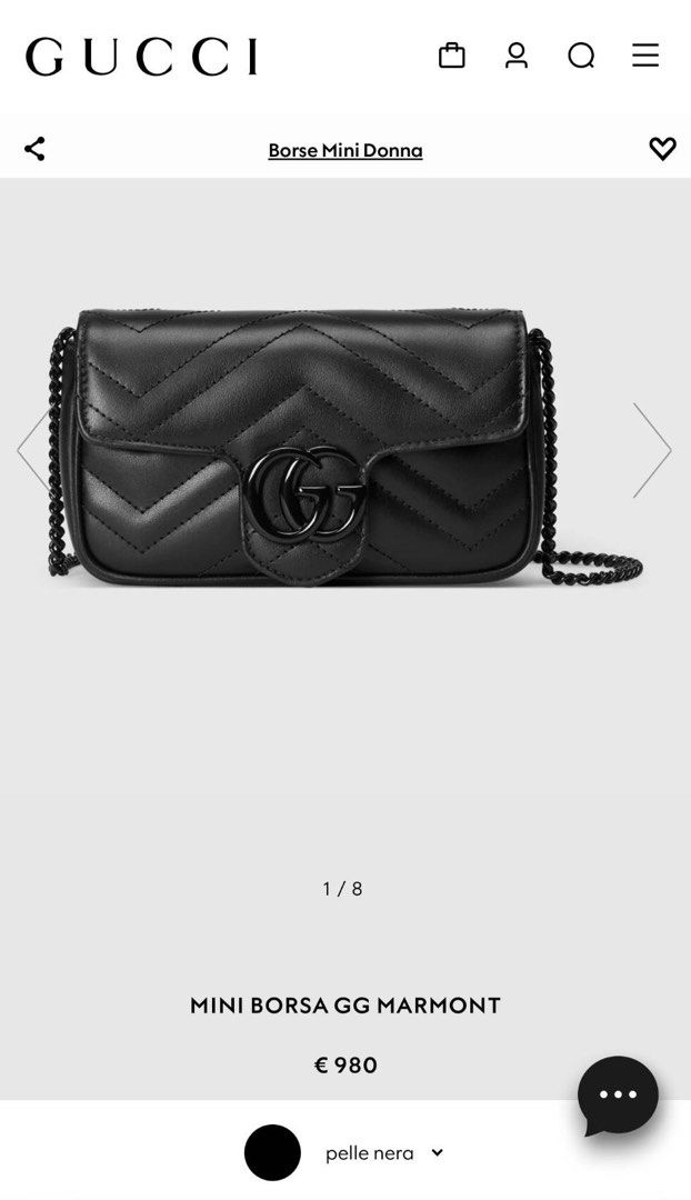 Mini borsa hotsell gg marmont