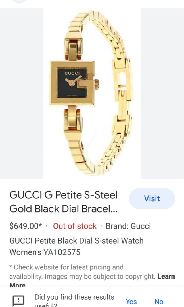 Gucci g bracelet watch Clearance
