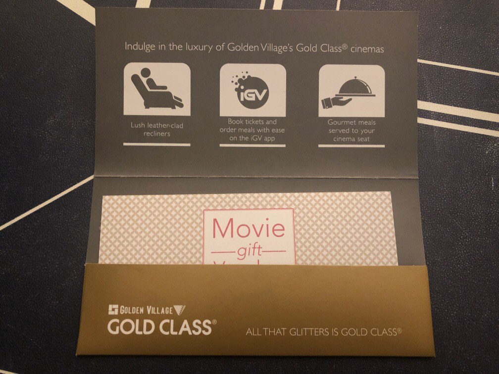 GV Gold Class Tickets x 2, Tickets & Vouchers, Vouchers on Carousell