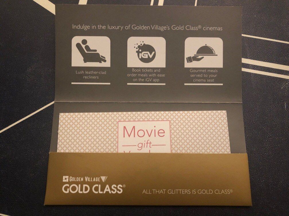 GV Gold Class Tickets x 2, Tickets & Vouchers, Vouchers on Carousell