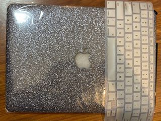 Hardcase for Macbook Air 13” (Glittery Pink & Silver)