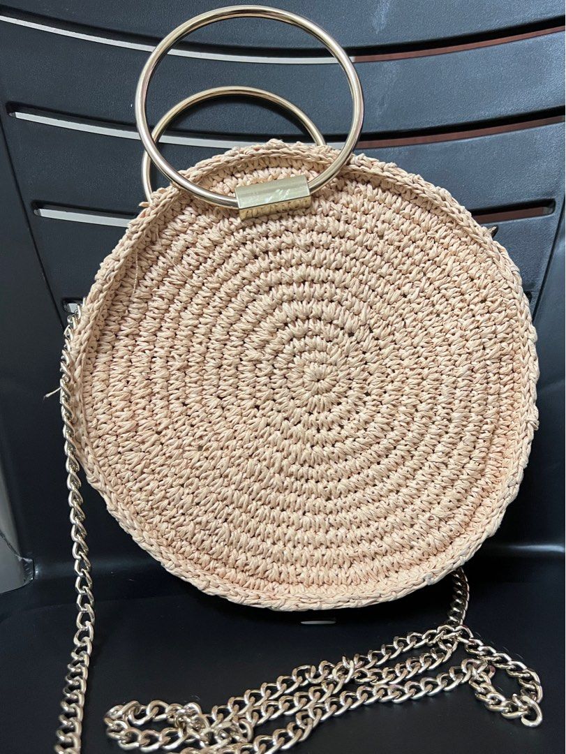 H&m round straw bag hotsell