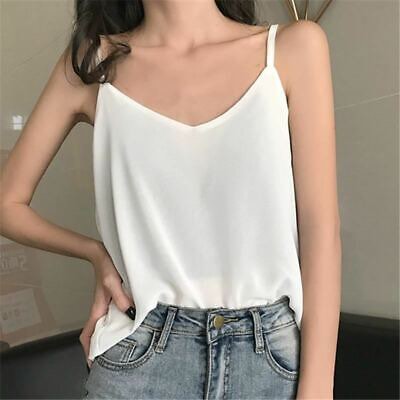 H M Sheer Tank Top Spaghetti Strap S Size Women s Fashion Tops